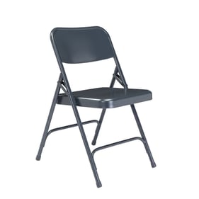 4 NPS 200 Blue Double Hinge Folding Chairs