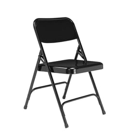 4 NPS 200 Black Double Hinge Folding Chairs