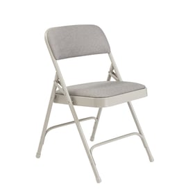 4 NPS 2200 Greystone Fabric Folding Chairs