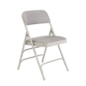 4 NPS 2300 Greystone Fabric Folding Chairs