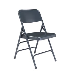 4 NPS 300 Blue Double Hinge Folding Chairs