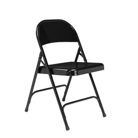 4 NPS 50 Black Steel Folding Chairs