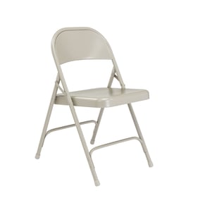 4 NPS 50 Grey Steel Folding Chairs