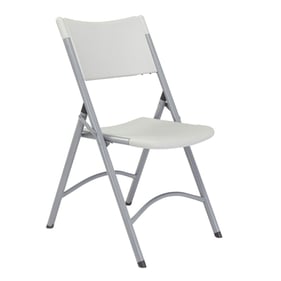 4 NPS 600 Speckled Grey Resin Plastic Folding Chairs