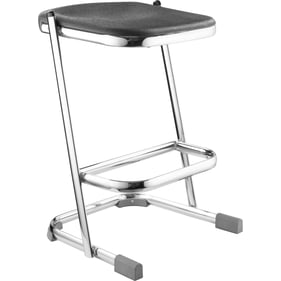 NPS 6600 Chrome Black 24 Inch Elephant Z Stool