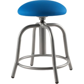 NPS 6800 Grey Cobalt Blue Fabric Adjustable Designer Stool