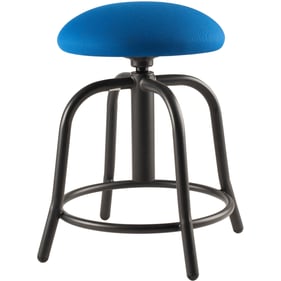 NPS 6800 Black Cobalt Blue Fabric Adjustable Designer Stool