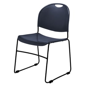 NPS 850 Black Navy Blue Commercialine Ultra Compact Stack Chair