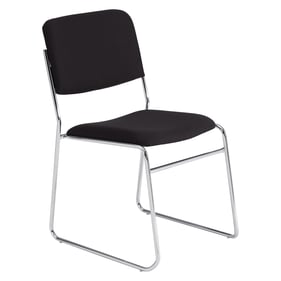 NPS 8600 Chrome Black Fabric Signature Stack Chair