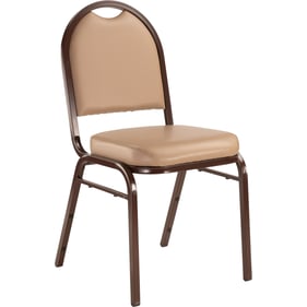 NPS 9200 Mocha French Beige Vinyl Stack Chair