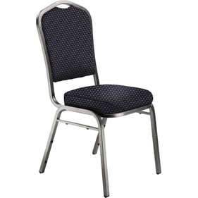 NPS 9300 Silvervein Diamond Navy Fabric Stack Chair