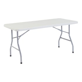 NPS BT3000 Speckled Grey Metal Folding Table