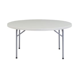 NPS BTR Speckled Grey 60 Inch Round Folding Table