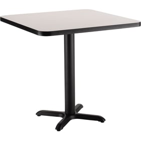 NPS CT Grey Nebula Black Square Cafe Table - 48x48x30