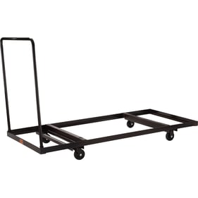 NPS Brown Horizontal Storage Folding Table 72 Inch Dolly