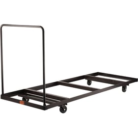 NPS Brown Horizontal Storage Folding Table 96 Inch Dolly