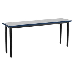 NPS HDT 7 Grey Nebula Supreme HPL Top Black Heavy Duty Table - 18x84