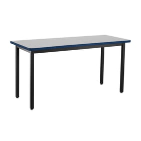 NPS HDT 7 Grey Nebula Supreme HPL Top Black Heavy Duty Table - 24x48