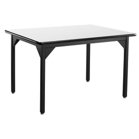 NPS HDT 7 Black Whiteboard Top Heavy Duty Table - 36x42