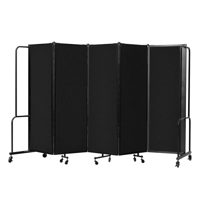 NPS ROBO Black Steel 5 Sectionals Room Divider NPS-RDB6-5PT10