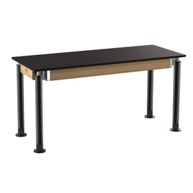 NPS Signature Black Chemical Resistant Top Science Lab Tables - 24x60