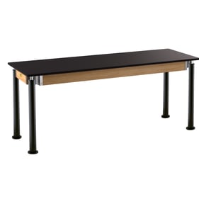 NPS Signature Black Chemical Resistant Top Science Lab Table - 24x72