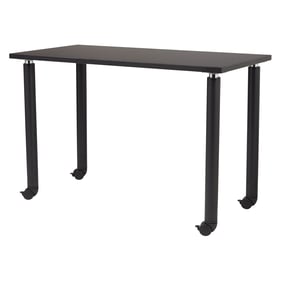 NPS Designer Black Phenolic Top Lab Table with Casters - 24x60