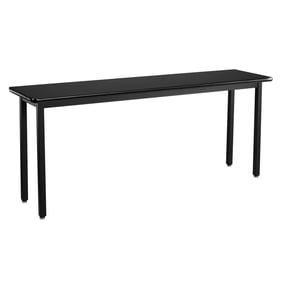 NPS HDT 7 Black HPL Top Heavy Duty Table - 18x96