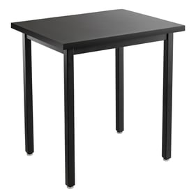 NPS SLT 7 Black Chemical Resistant Top Fixed Height Science Lab Table - 24x...