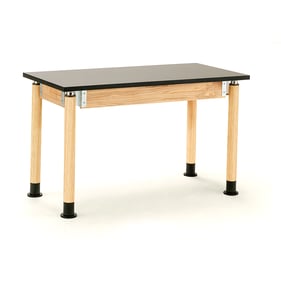 NPS Signature Oak Black HPL Top Science Lab Table - 24x72