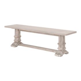 Essentials For Living Hudson Natural Gray Large Dining Bench