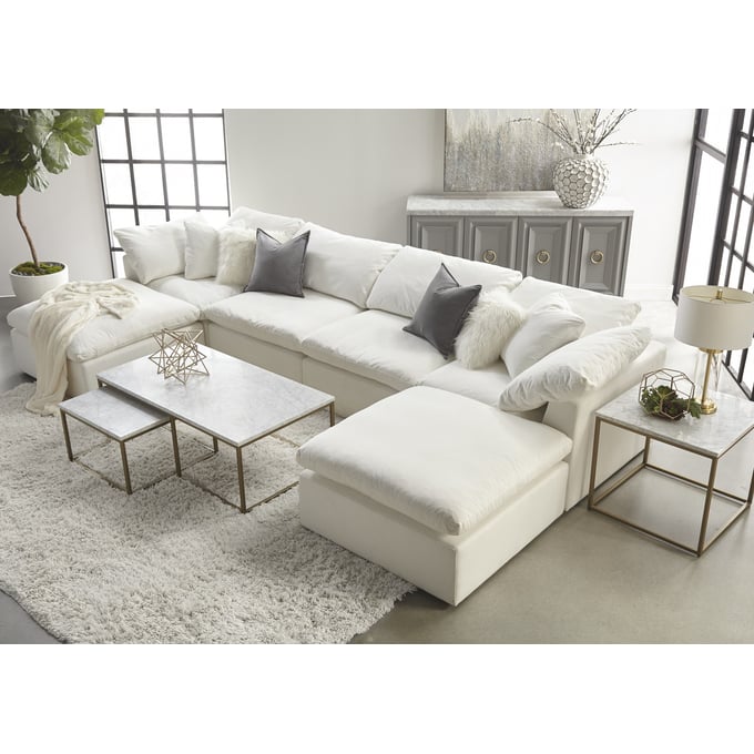 White and gold 2024 nesting coffee table