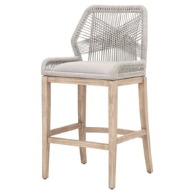 Essentials For Living Loom Taupe White Pumice Natural Gray Bar Stool