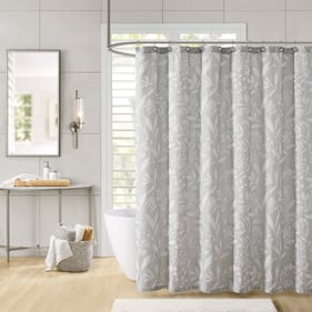 Olliix Croscill Home Winslow Taupe Floral Shower Curtain