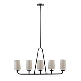 Olliix INK IVY Serenitie Bronze 5 Light Linear Chandelier