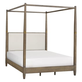 Olliix Madison Park Baylor Brown Queen Canopy Bed