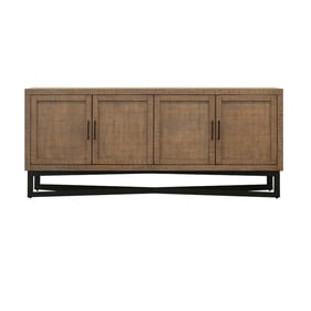 Olliix Chapel Hill Santa Brown Black Beige Accent Cabinet