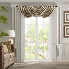 Olliix Croscill Classics Avignon Champagne Single Waterfall Valance - 46 x ...