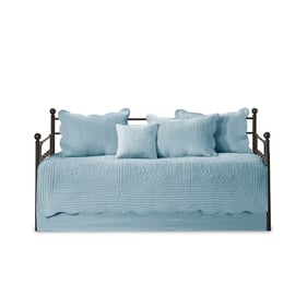 Olliix Madison Park Tuscany Blue 6pc Reversible Daybed Cover Set