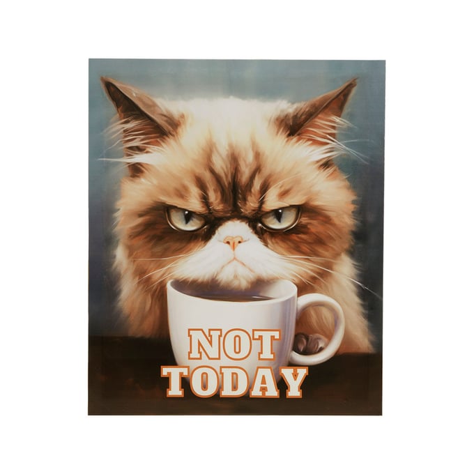 Olliix Madison Park Grumpy Cats Not Today Canvas Wall Art OLIX-MP95C-0329