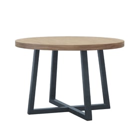 Olliix Chapel Hill Reagan Wheat Slate Round Dining Table