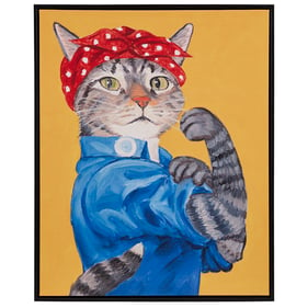 Olliix Madison Park Pet Portrait Rosie The Feline Wall Art