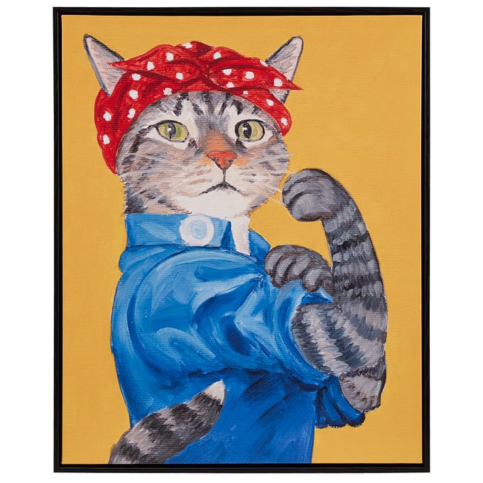 Olliix Madison Park Pet Portrait Rosie The Feline Wall Art OLIX-ID95C-0043