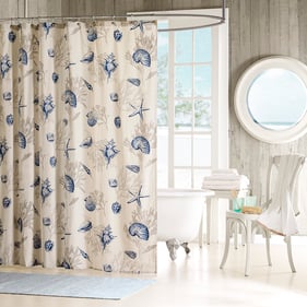 Olliix Madison Park Bayside Blue Shower Curtain