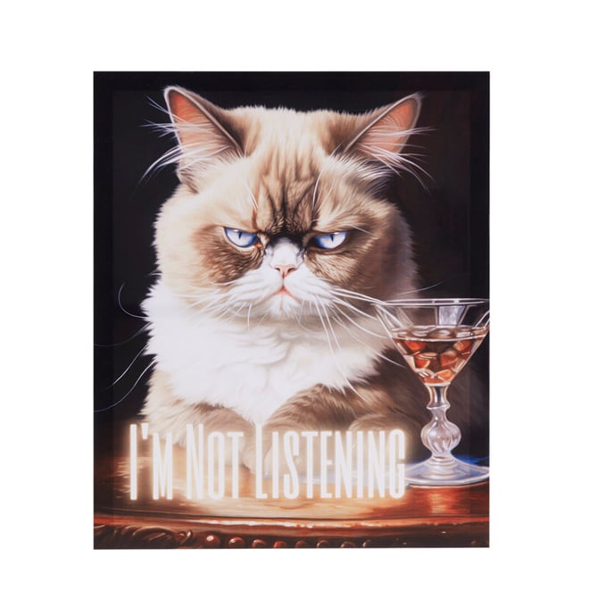 Olliix Madison Park Grumpy Cats Wall Art OLIX-MP95C-0335