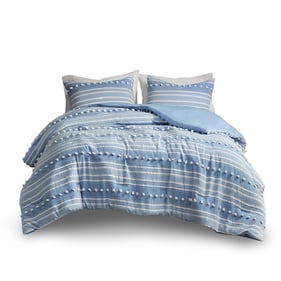 Olliix Urban Habitat Rowan Blue King Cal King Jacquard Comforter Set