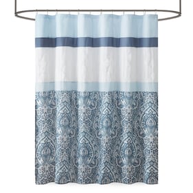 Olliix 510 Design Shawnee Blue Shower Curtain