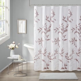 Olliix Madison Park Cecily Mauve Shower Curtain