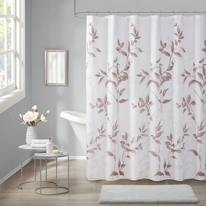 Olliix Madison Park Cecily Mauve Shower Curtain OLIX-MP70-6630