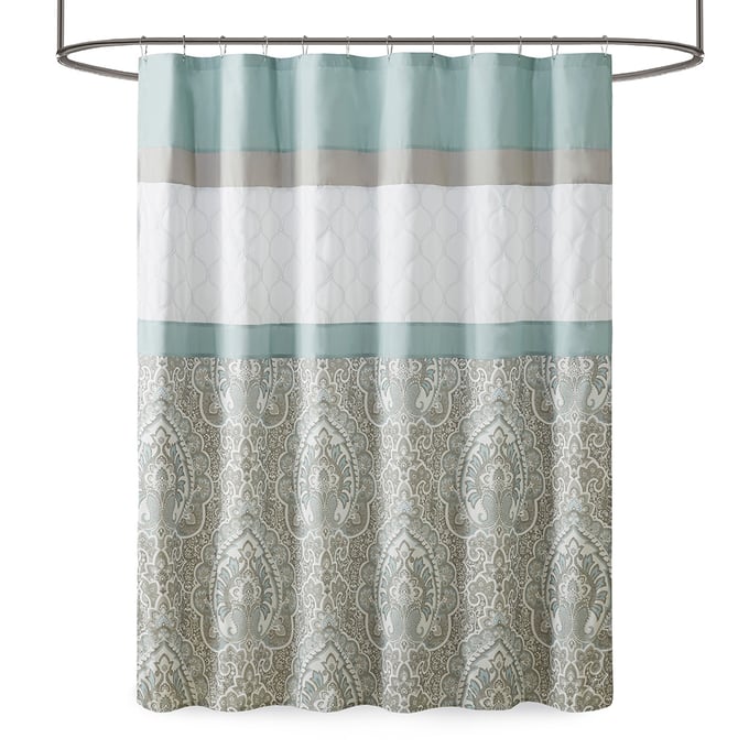 Olliix 510 Design Shawnee Seafoam Shower Curtain OLIX-5DS70-0094